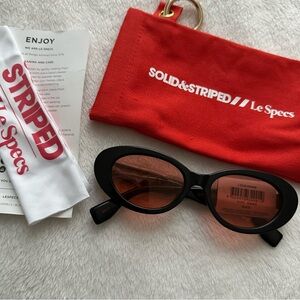 Solid & Striped X Le Specs Black “Ditch” Sunglasses brand new!